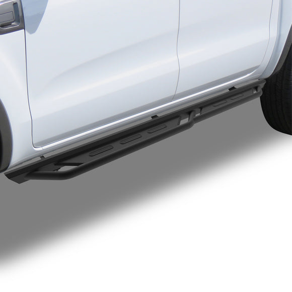 TAC Rocker Running Boards Compatible With 2019-2025 Ford Ranger SuperCrew Cab| Side Steps| Nerf Bars| Step Bars| Step Rails| Rock Sliders| Carbon Steel| Pickup Truck Accessories| Fine Texture Black (2 PCS)