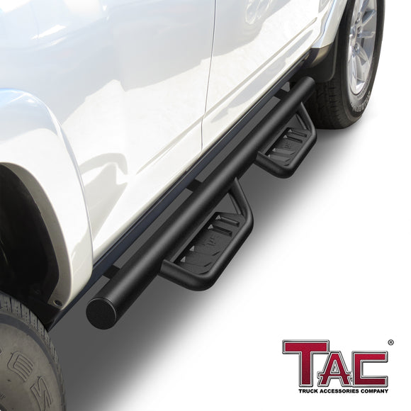 Fits 2010-2024 Toyota 4Runner (Excl.2010-2013 SR5/2010-2024 Limited/2020-2021 Nightshade Edition/2022-2024 TRD Sport)| Running Boards| Side Steps| Nerf Bars| 4" Drop| Tubular Style| Fine Texture Black