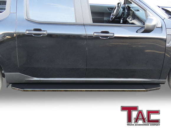 TAC Viewpoint Running Boards Compatible with 2022-2025 Ford Maverick Pickup Truck| 5.5 Inch Width| Side Steps| Nerf Bars| Step Rails| Aluminum| Black (2 PCS)