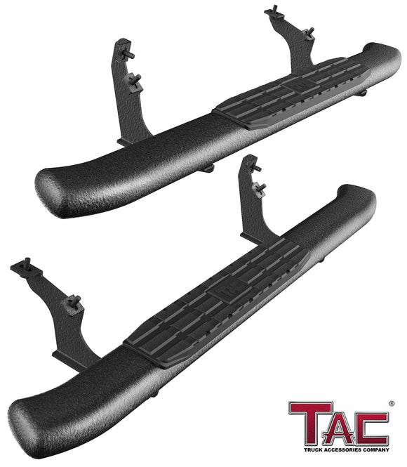 TAC Side Steps Running Boards Compatible with 2021-2025 Ford Bronco 2 Door (Not for Bronco Sport) SUV 4.25" Texture Black Side Bars Nerf Bars Off Road Accessories (2pcs)