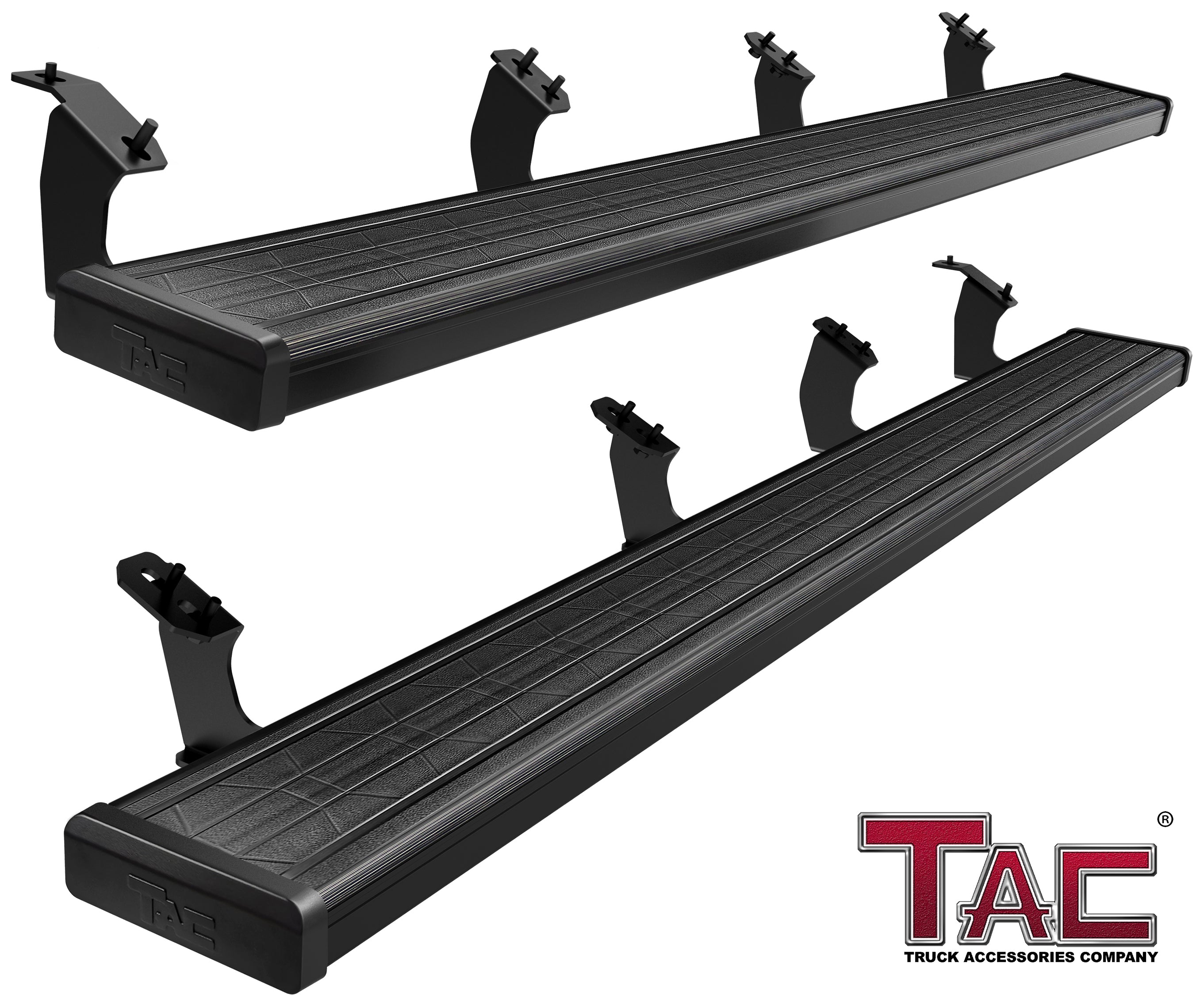 TAC Spear Running Boards Compatible with 2007-2021 Toyota Tundra