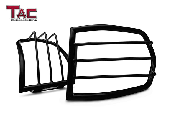 TAC Tail Rear Light Guards Cover Protector Fit 2007-2014 Toyota FJ Cruiser TLG Black Taillight 1 Pair