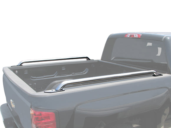 TAC Bed Rails Fit for 1999-2006 Silverado /Sierra 1500/2500 (Exclude 2004-2006 Silverado / Sierra 1500/2500/ 2007 Silverado 1500 Classic with 5.5ft Short Bed) | 2001-2005 Silverado 2500HD/3500HD 6.5' Standard Bed Stainless Steel Bed Rails -1 Pair