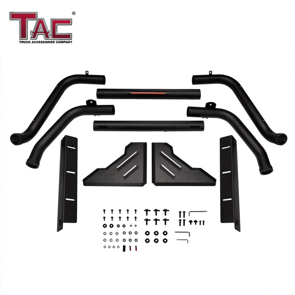 Fits 2015-2022 Chevy Colorado Full Size Pickup Truck Roll Bar| Sport Bar | With Brake Light | Carbon Steel Black (Include Mount Plate of LED Light)