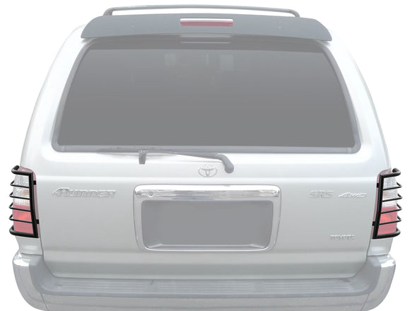 TAC Rear Tail Light Guards Cover Protector Custom Fit 2007-2018 Jeep Wrangler JK (Exclude 2018 Wrangler JL Model) (Wrap Around) TLG Black Taillight Exterior Accessories 1 Pair