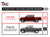 TAC Side Steps fit 1999-2004 Nissan Frontier Crew Cab (Short Bed Only) 3" Black Side Bars Nerf Bars Step Rails Running Boards Off Road Exterior Accessories (2 Pieces Running Boards)
