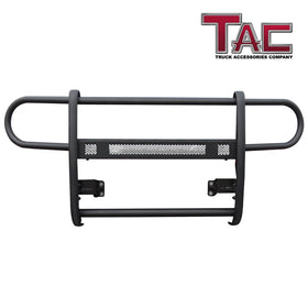 TAC Grill Guard Compatible with 2021-2025 Ford Bronco SUV Front Runner Guard BLK Brush Nudge Push Bull Bar