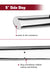 TAC Stainless Steel 5" Oval Straight Side Steps For 2007-2021 Toyota Tundra Crew Max Cab | Running Boards | Nerf Bar | Side Bar