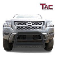 TAC Bull Bar Compatible with 2022-2024 Nissan Frontier Pickup Truck 3” Black Front Bumper Grille Guard Brush Guard Off Road Accessories