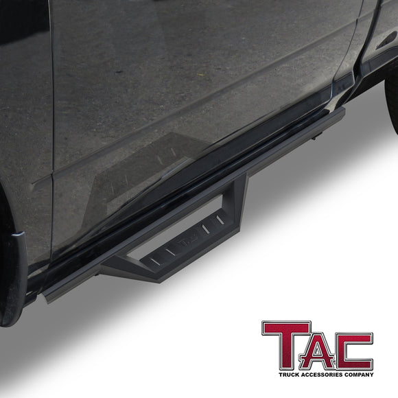 TAC Sidewinder Running Boards Fit 2009-2018 Dodge RAM 1500 | 2010-2025 2500 3500 Regular Cab (Incl. 2019-2023 Ram 1500 Classic) Truck 4" Drop Fine Texture Black Side Steps Nerf Bars Rock Slider Armor Off-Road (2pcs)