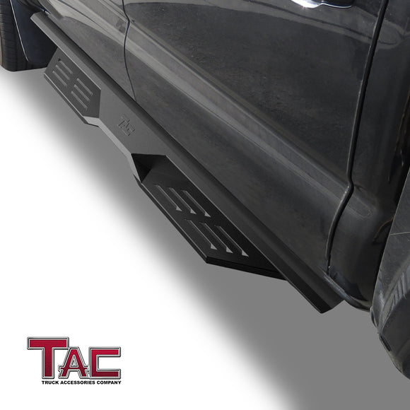 TAC Running Boards Fit 2005-2023 Toyota Tacoma Double Cab Defender Step Truck Pick Up Fine Texture Black 5" Drop Side Steps Nerf Bars Rock Slider Armor Off-Road Accessories  (2pcs)
