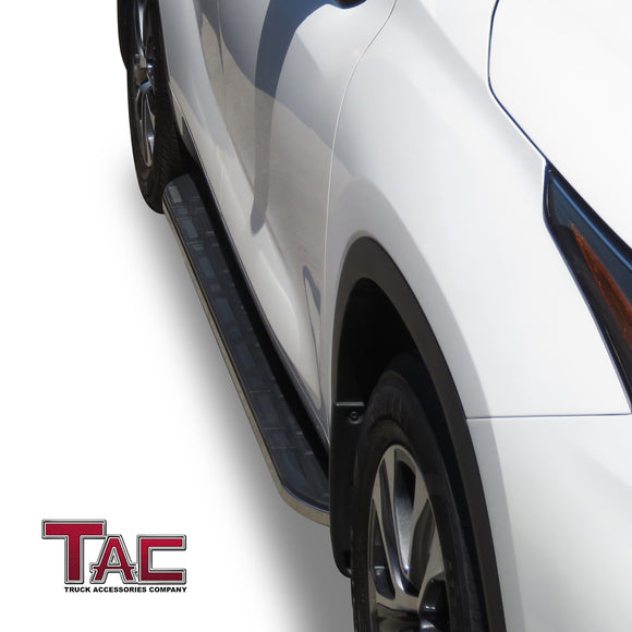 TAC Cobra Running Boards Compatible With 2020-2025 Toyota Highlander(Incl. Hybrid) SUV Side Steps Nerf Bars Step Rails Aluminum Black Off-Road City Exterior Accessories 2 pieces one pair