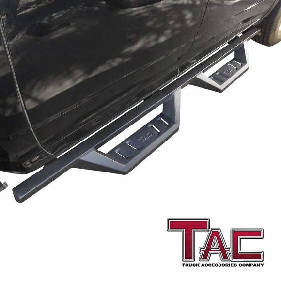 TAC Sidewinder Running Boards Fit 2009-2018 Dodge RAM 1500 Quad Cab (Include 2019-2024 RAM Classic Quad Cab Models) Truck Pickup 4" Drop Fine Texture Black Side Steps Nerf Bars Rock Slider Armor (2pcs)