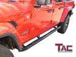 TAC Gloss Black 3" Side Steps For 2020-2024 Jeep Gladiator Truck | Running Boards | Nerf Bar | Side Bar