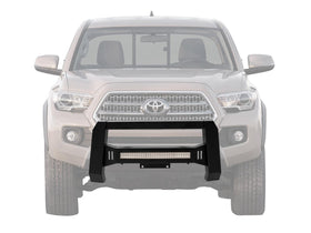 TAC Predator Bull Bar Compatible with 2016-2023 Toyota Tacoma Pickup Truck Fine Textured Black Modular Lighting Front Bumper Brush Grille Guard with LED Off-Road Lights (Patent No: US 10,315,599 B2) - 0