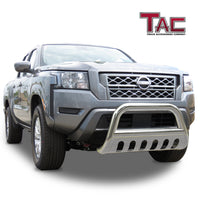 TAC Bull Bar Compatible with 2022-2024 Nissan Frontier Pickup Truck 3” Stainless Steel Front Bumper Grille Guard Brush Guard