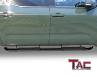 TAC Side Steps Running Boards Fit 2022-2024 Toyota Tundra CrewMax Truck Pickup 3” Texture Black Side Bars Nerf Bars Off Road Accessories 2pcs