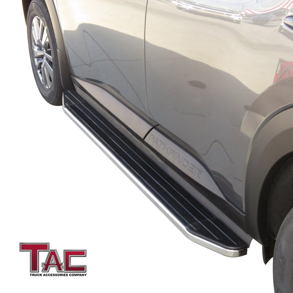 TAC Viewpoint Running Boards Compatible with 2022-2025 Nissan Pathfinder SUV(Incl. Models with Exterior Ground Lighting/Welcome Lighting)| 5.5 Inch Width| Side Steps| Nerf Bars| Step Rails| Aluminum| Black (2 PCS)
