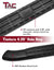 TAC Side Steps Running Boards Compatible with 2015-2024 Ford F150 | 2017-2024 F250/350/450/550 Super Duty Super Cab Truck Pickup 4.25" Texture Black Side Bars Nerf Bars Off Road Accessories (2pcs)