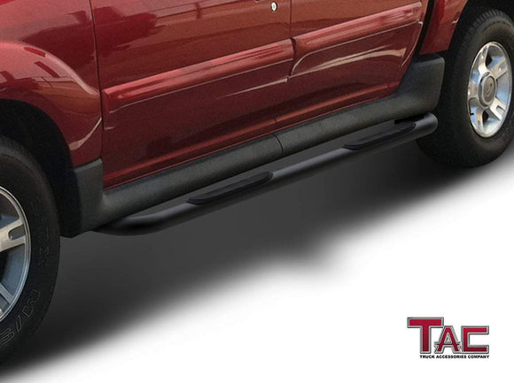 TAC 3" Gloss Black Side Steps Compatible with 2001-2006 Ford Explorer Sport Trac| Running Boards| Side Bars| Step Rails| Nerf Bars| Rocker Slider| Pickup Truck Accessories (2 PCS)