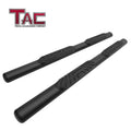TAC Fine Texture Black 4" Side Steps for 2019-2024 Chevy Silverado/GMC Sierra 1500 | 2020-2024 Chevy Silverado/GMC Sierra 2500/3500 Crew Cab Truck | Running Boards | Nerf Bar | Side Bar