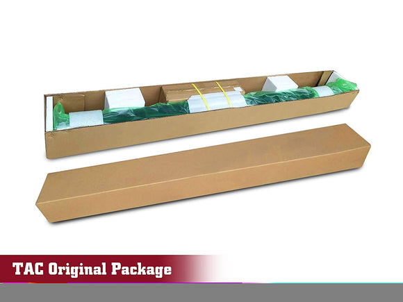 TAC 3" Gloss Black Side Steps Compatible with 2015-2025 Ford F150 Regular Cab | 2017-2025 Ford F250/F350/F450/F550 Super Duty Regular Cab| Running Boards| Side Bars| Step Rails| Nerf Bars| Rocker Slider| Pickup Truck Accessories (2 PCS)