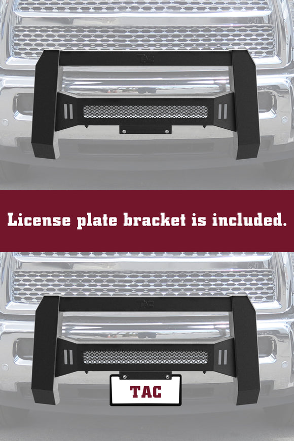 TAC Predator Modular Bull Bar for 2022-2025 Nissan Frontier Pickup Truck Front Mesh Version Brush Bumper Grille Guard Fine Textured Black Suitable for 20" LED Off-Road Lights