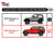 TAC Heavy Texture Black PNC Side Steps For 2018-2024 Jeep Wrangler JL 4 Door SUV (Exclude 2018 Wrangler JK Models) | Running Boards | Nerf Bars | Side Bars