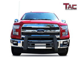 TAC Predator Modular Bull Bar with Mesh For 2004-2025 F150(Excl. Heritage edition/all F150 Raptor models/2020-2022 Diesel models)|2022-2025 F150 Lightning EV Truck Front Bumper Brush Grille Guard Nudge Bar - 0