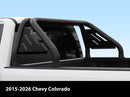 Fits 2015-2026 Chevy Colorado Full Size Pickup Truck Roll Bar| Sport Bar | With Brake Light | Carbon Steel Black (Include Mount Plate of LED Light)-2