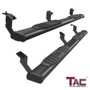 TAC Arrow Side Steps Running Boards Compatible with 2005-2023 Toyota Tacoma Double Cab Truck Pickup 5" Aluminum Texture Black Step Rails Nerf Bars Lightweight Off-Road Accessories 2Pcs-1