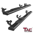 TAC Arrow Side Steps Running Boards Compatible with 2020-2025 Jeep Gladiator JT Truck 5" Aluminum Texture Black Step Rails Nerf Bars Off-Road Accessories-1