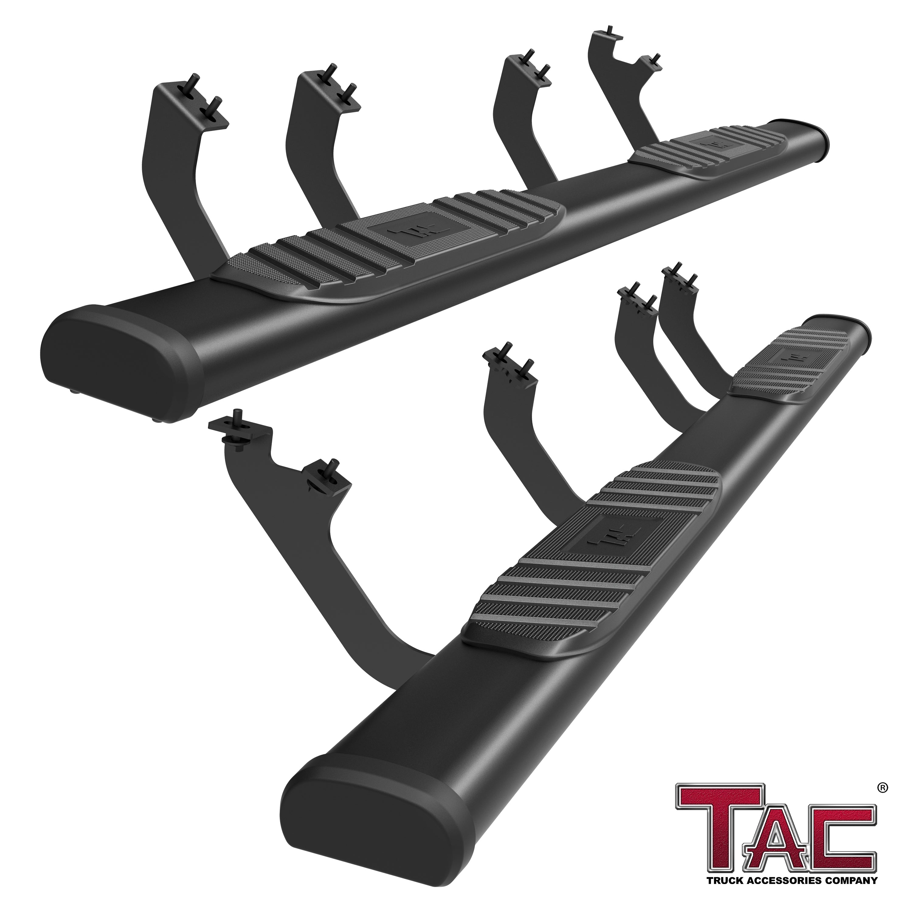 TAC Arrow Side Steps Running Boards Compatible with 2022-2025 Toyota Tundra Double Cab Truck Pickup 5" Width Aluminum Texture Rails Nerf Bars Lightweight Off Road Accessories 2Pcs
