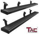 TAC Spear Running Boards Compatible with 2007-2021 Toyota Tundra Double Cab 6" Side Step Rail Nerf Bar Truck Accessories Aluminum Texture Black Width Body and Soft top Lightweight 2Pcs-1