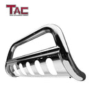 TAC Stainless Steel 3" Bull Bar For 2024-2025 Toyota Tacoma Truck Front Bumper Brush Grille Guard Nudge Bar-1
