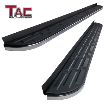 TAC Cobra Running Boards Compatible With 2020-2023 KIA Telluride SUV Side Steps Nerf Bars Step Rails Aluminum Black Off-Road City Exterior Accessories 2 pieces one pair