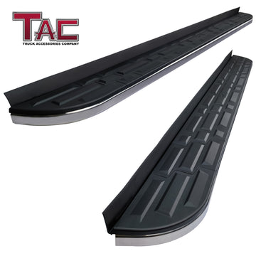 TAC Cobra Running Boards Compatible With 2020-2024 Toyota Highlander SUV Side Steps Nerf Bars Step Rails Aluminum Black Off-Road City Exterior Accessories 2 pieces one pair