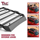 TAC Roof Rack Compatible with 2024-2026 Tacoma Double Cab Truck Cross Bar Cargo Canoe Bike Kayak Snowboard Luggage Upper Storage Carrier Truck Outdoors Gear-2