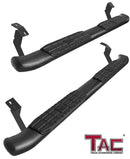 TAC Side Steps Running Boards Compatible with 2005-2023 Toyota Tacoma Access Cab Truck Pickup 4.25" Texture Black Side Bars Nerf Bars Off Road Accessories (2pcs)-1