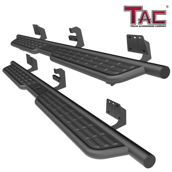 TAC Summit Running Boards Compatible with 2019-2026 Ram1500 Crew Cab(Excl. 2019-2024 Ram1500 Classic)| Side Steps| Nerf Bars| Step Rails| Pickup Truck Off-Road Exterior Accessories| Black (2pcs)