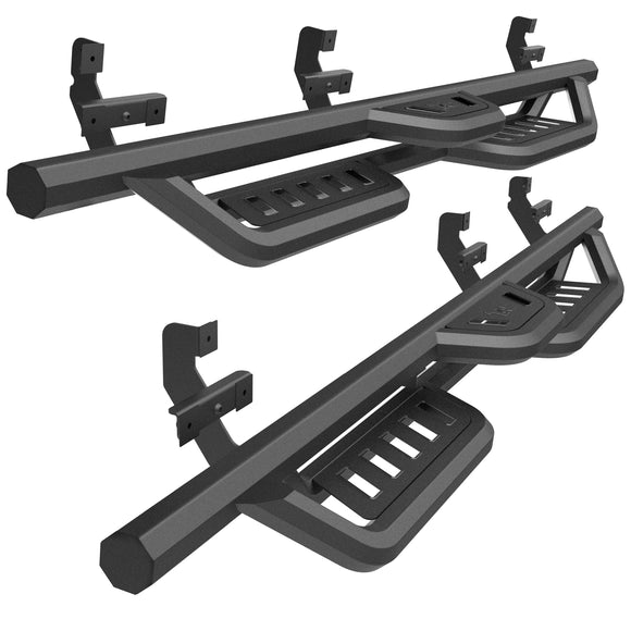 TAC Gen5HD Running Boards W/T 4"-Drop Compatible with 2015-2026 F150 Supercrew Cab| 2022-2026 F150 Lightning EV Supercrew Cab|2017-2026 Super Duty Crew Cab| Side Steps| Nerf Bar| Two-Stair| 2 pcs