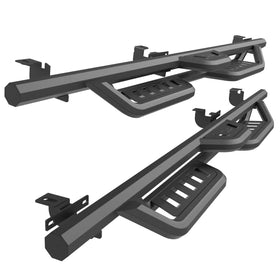 TAC Gen5HD Running Boards W/T 4"-Drop Compatible with 2020-2026 Jeep Gladiator JT Truck| Side Steps| Nerf Bar| Two-Stair| 2 pcs