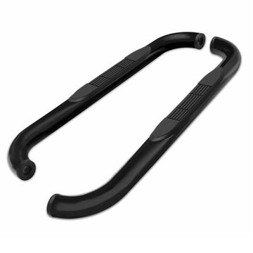 TAC 3" Gloss Black Side Steps Compatible with 2002-2008 Ram 1500 Regular Cab / 2003-2009 Ram 2500/3500 Regular Cab| Running Boards| Side Bars| Step Rails| Nerf Bars| Rocker Slider| Pickup Truck Accessories (2 PCS)