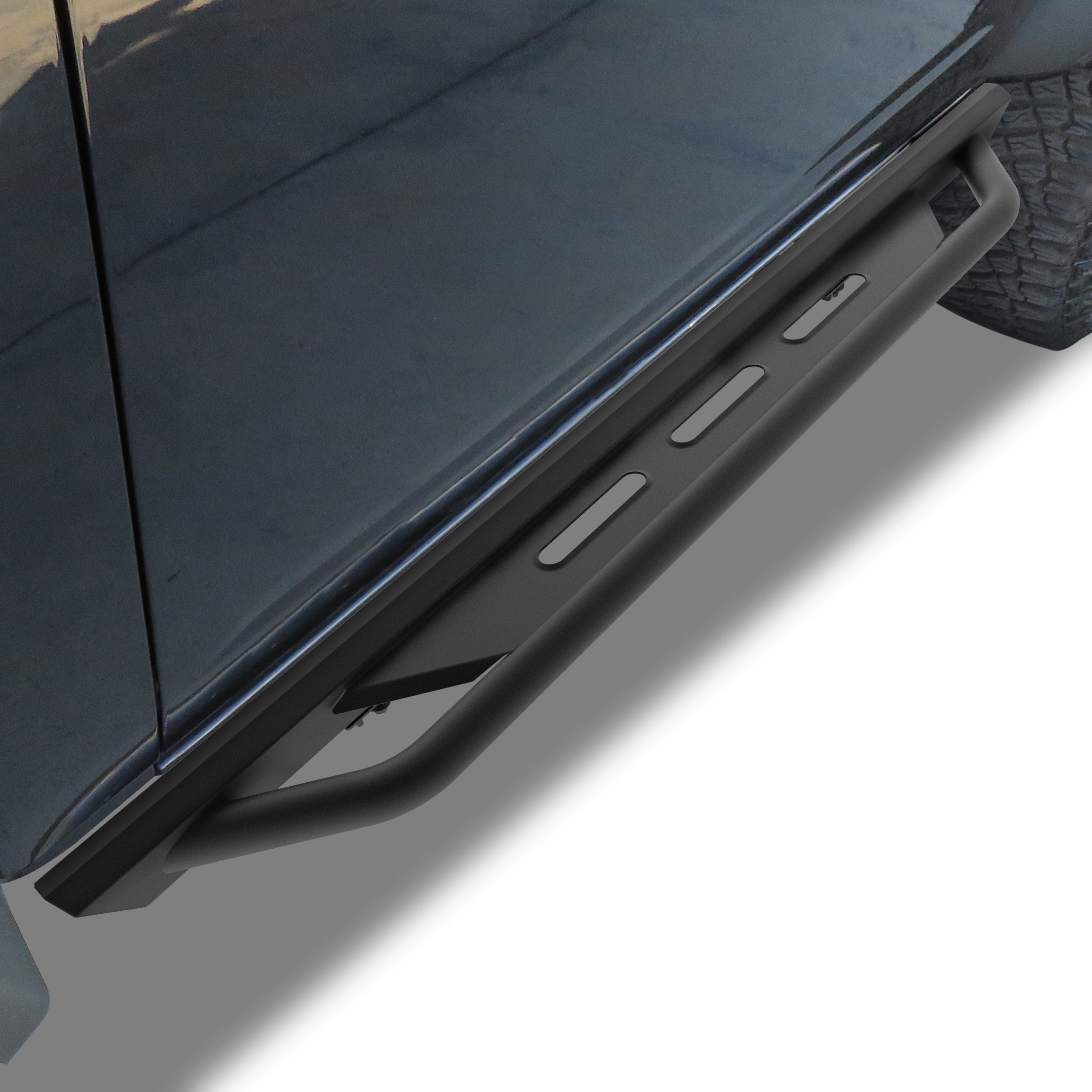 TAC Rocker Running Boards Compatible With 2021-2025 Ford Bronco 2 Door| Side Steps| Nerf Bars| Step Bars| Step Rails| Rock Sliders| Carbon Steel| Pickup Truck Accessories| Fine Texture Black (2 PCS)