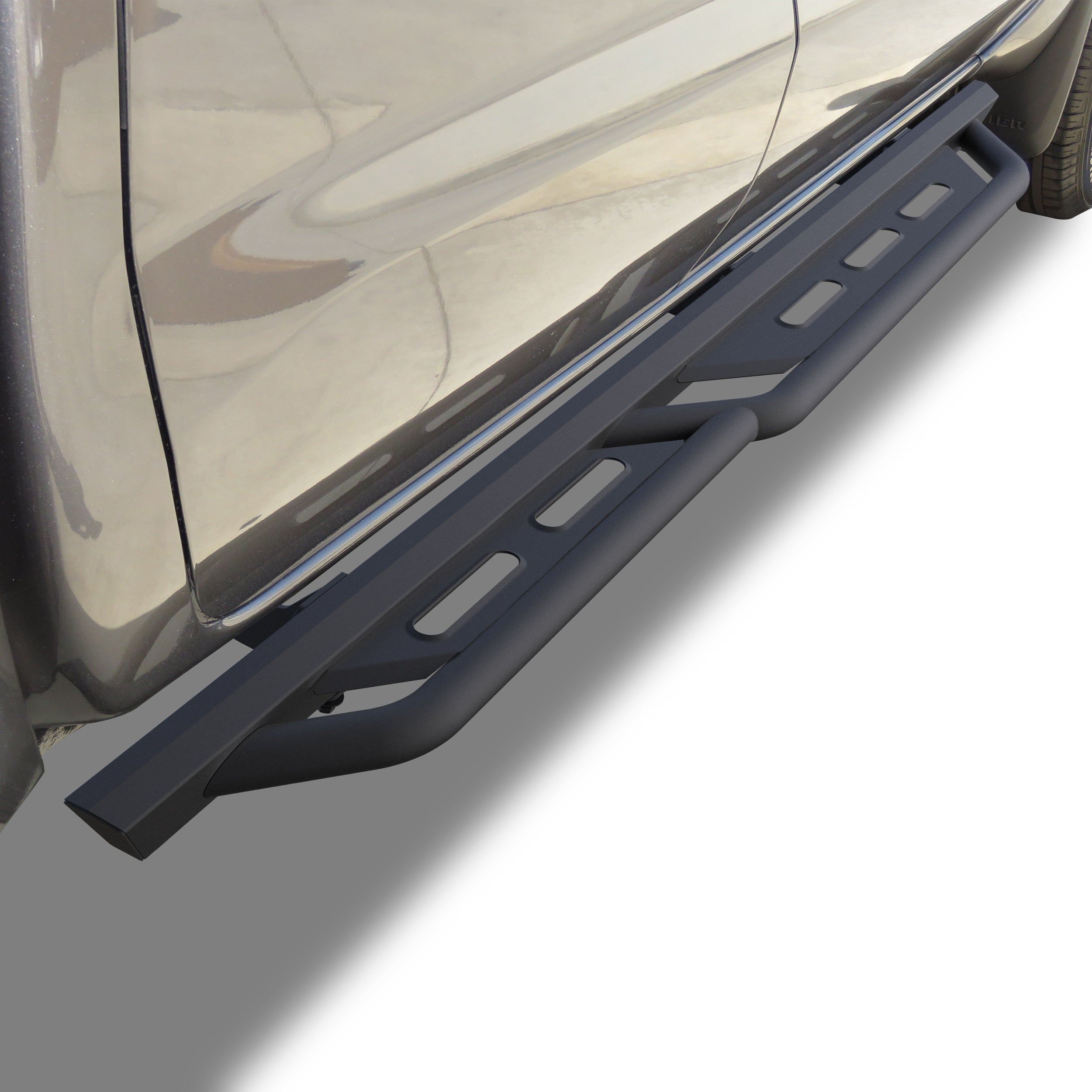 TAC Rocker Running Boards Compatible With 2005-2025 Nissan Frontier Crew Cab| Side Steps| Nerf Bars| Step Bars| Step Rails| Rock Sliders| Carbon Steel| Pickup Truck Accessories| Fine Texture Black (2 PCS)