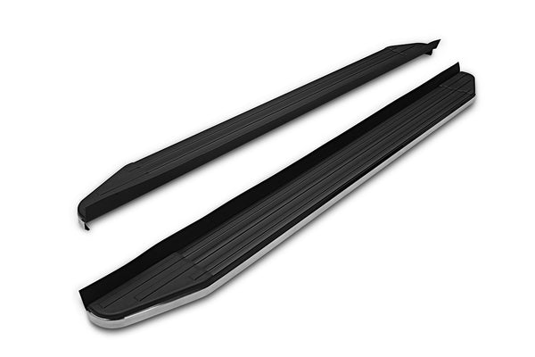 TAC Running Boards Fit 2005-2010 Toyota Sienna (Plastic Cover Under Floor Panel Must be Cut) Aluminum Black Side Steps Nerf Bars Step Rails Running Boards Rock Panel Off Road Exterior Accessories 2PCS