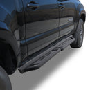 TAC Rocker Running Boards Compatible With 2005-2023 Toyota Tacoma Double Cab| Side Steps| Nerf Bars| Step Bars| Step Rails| Rock Sliders| Carbon Steel| Pickup Truck Accessories| Fine Texture Black (2 PCS)-3