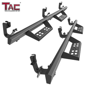 TAC Sniper Running Boards Fit 2009-2018 Ram 1500 Crew Cab(Incl. 2019-2024 Ram 1500 Classic)|2010-2025 Ram 2500/3500/4500/5500 Crew Cab(Excl. Chassis Cab Diesel models) 4" Side Steps Nerf Bars 2pcs