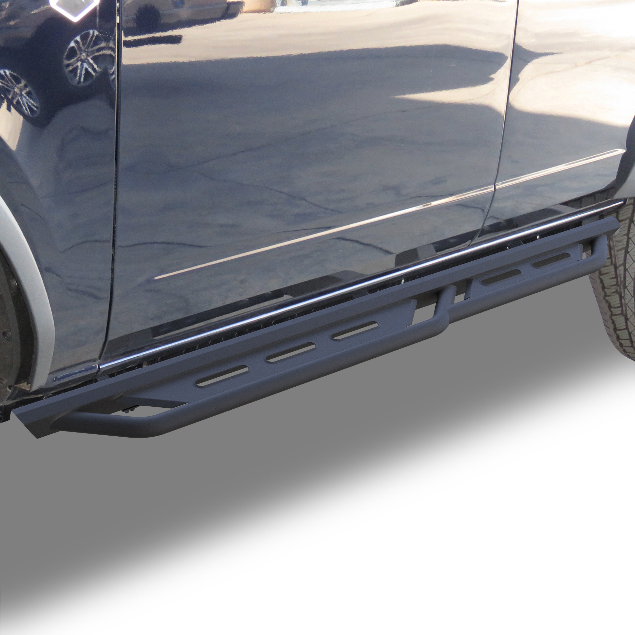 TAC Rocker Running Boards Compatible With 2021-2025 Ford Bronco 4 Door| Side Steps| Nerf Bars| Step Bars| Step Rails| Rock Sliders| Carbon Steel| Pickup Truck Accessories| Fine Texture Black (2 PCS)