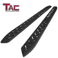 TAC Shark Running Boards Compatible With 2016-2023 Toyota Tacoma Double Cab 6" Truck Pickup Side Steps Nerf Bars Step Rails Off Road Exterior Accessories Fine Texture Black 2Pcs